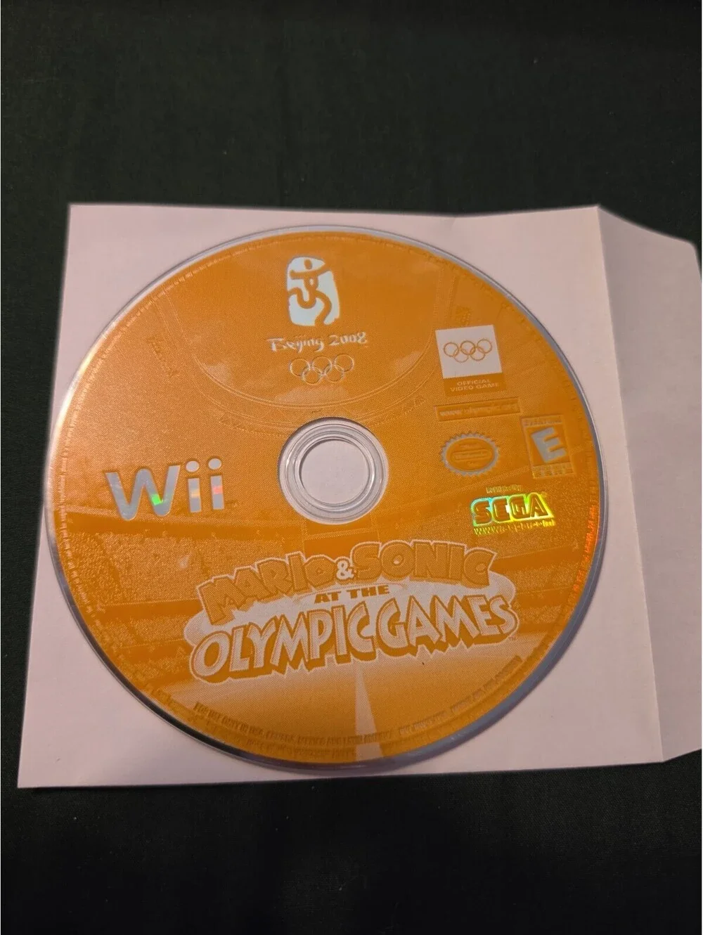 Mario & Sonic at the Olympic Games Nintendo Wii Disc Only Polished Disc -8326